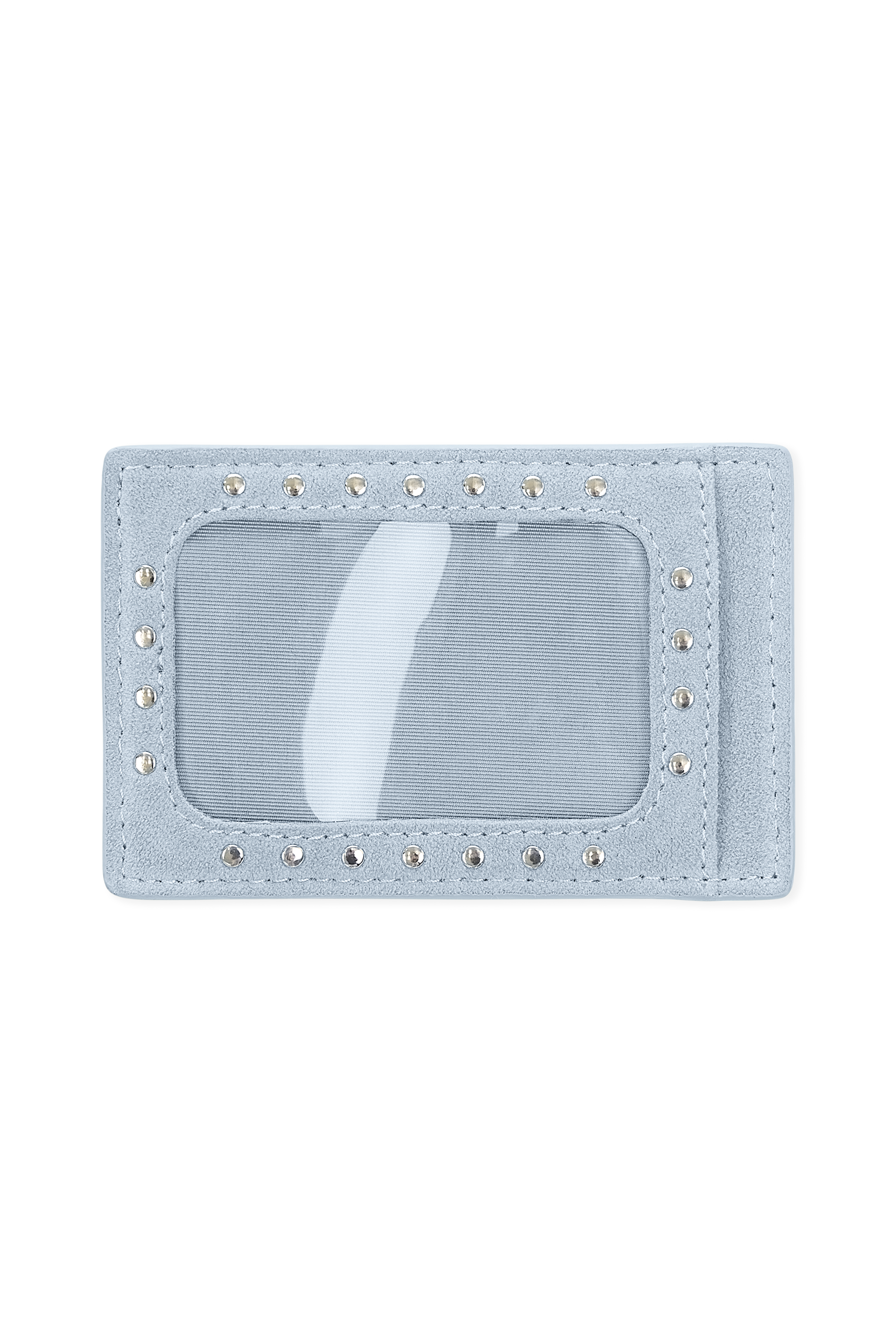 Martha Faux Suede Cardholder in Blue